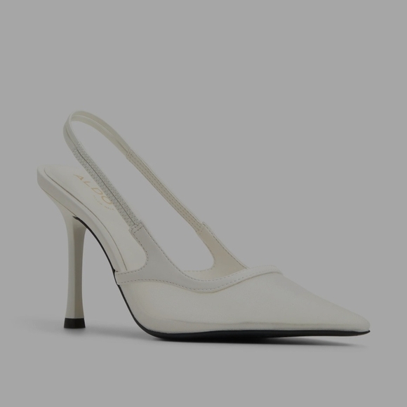 Aldo Chic Cream Slingback Heels - Picture 5 of 7